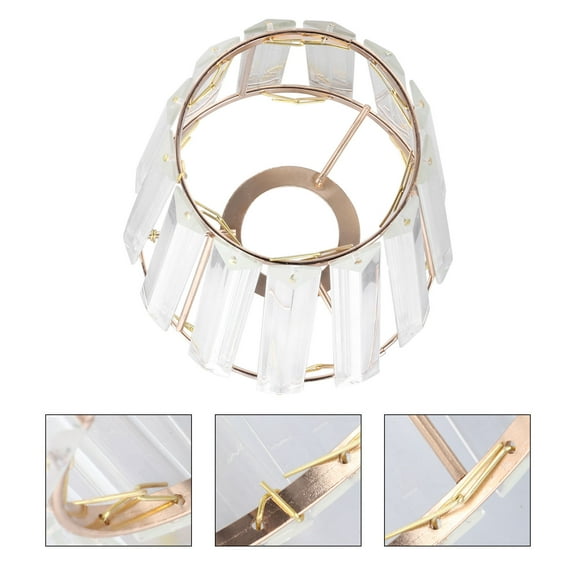 LEORX Bedroom Light Shades Lampshade Crystal European Style 1Set