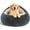 Dark Grey, variant on Calming Dog Beds & Cat Cave Bed with Hooded Cover,Removable Washable Round Beds for Small Medium Pets,Anti-Slip Faux Fur Fluffy Coved Bed for Improved Sleep,Fits up to 15/25 lbs(Leopard Print,M)