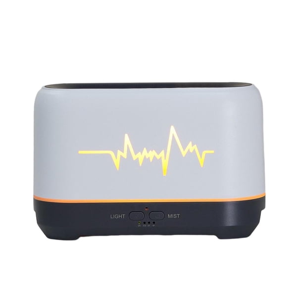 Humidificador de aire portátil, máquina de aceite esencial, temporizador de llama, interruptor de apagado automático, difusores esenciales alimentados Blanco Baoblaze Humidificador de aire