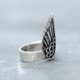 thumbnail image 2 of 2 anillos de alas ajustables con banda abierta, anillo elegante de acero inoxidable, joyería de ala de ángel, anillo retro apilable, alianzas de boda ajustables, regalos para mujeres y niñas, 2 of 4