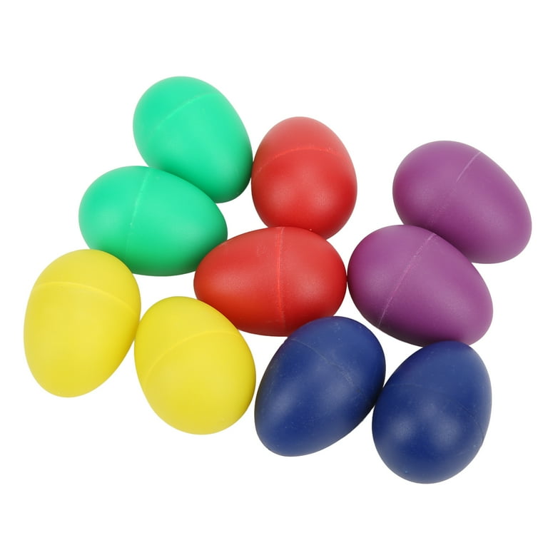 Musical Eggs Plastic Egg Shakers Easy To Hold Lightweight With Various Colors For Rhythm Training For Children