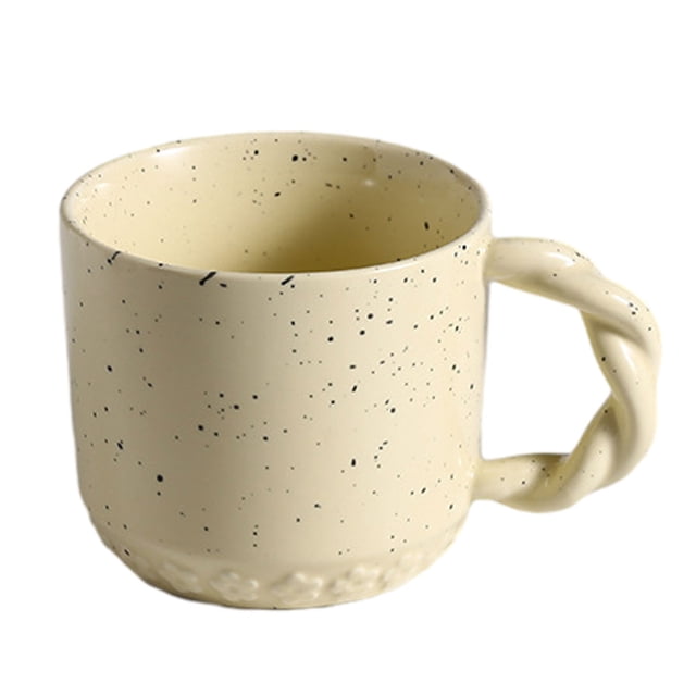 Taza de cerámica con puntos de tinta para salpicaduras, creativa taza de café con leche para desayuno, personalidad nórdica, 300ml
