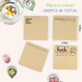 thumbnail image 2 of Notas adhesivas GETRIC, paquete de 4, 3 x 3 pulgadas, blocs de notas divertidos, 2 of 7