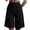 Black, variant on Womens Ski Pants Short Length Summer Solid High Waist Loose Fit Casual Shorts With Pockets For Daily Wear, Size M