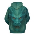 thumbnail image 2 of LAOLIUSN Men's Novel Dragon Hoodie 3D Print Graphic Hoodies Casual Cool Sweatshirt Pullover Size S–4XL, 2 of 7
