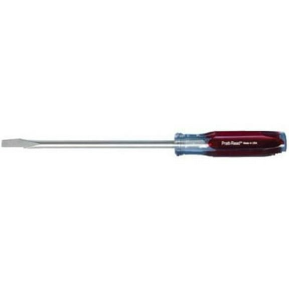 Pratt-Read 103625 0.375 x 8 in. Round Slotted Keystone Screwdriver