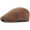 Coffee (Brown Navy), variant on Denim Vintage Cap Newsboy Flat Ivy Pre-shaped Hard Brim, Adjustable Dual Side Metal Buckles, Breathable Washed Cotton Cabbie Hat