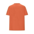 thumbnail image 6 of LpwkSSA Men Casual Round Neck Printing Pullover Fitness Sports Shorts Sleeves T Shirt Blouse Orange M, 6 of 6