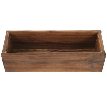 Planter Box Window Box Wood Box Rectangular Planter Decorative Rustic Pot for Windowsill, Patio, Garden, Home Décor, Porch