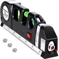 thumbnail image 1 of HLONK Laser Level Line Tool  Multipurpose Level Kit Standard Cross Line Leveler Beam Tool with Metric Rulers 8ft/2.5M for Picture Hanging Cabinets Tile Walls Condition by, 1 of 8