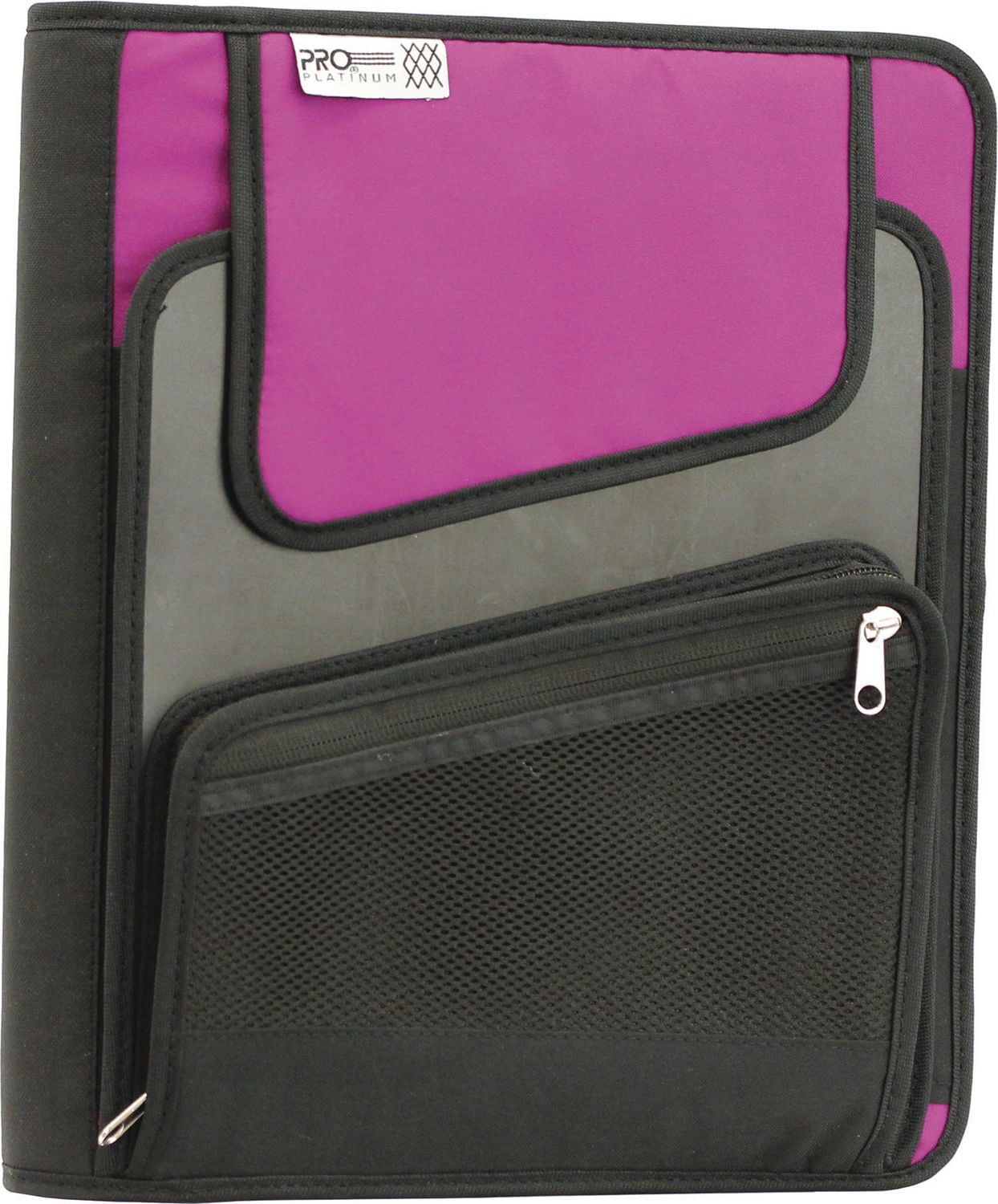 Reliures à glissière verticale Proplatinum de Mead d'1,5 po Reliures à glissière avec poche extérieure de stockage verticale