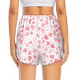 thumbnail image 4 of Uemuo Cute Hand Drawn Hearts Pattern Women's Athletic Shorts High Waisted Running Shorts with Liner Pockets Gym Elastic Workout Shorts-Large, 4 of 9