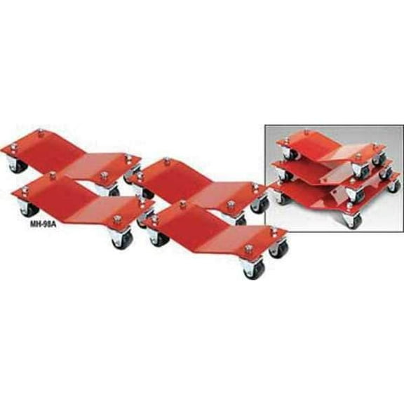 Auto Dolly Car Dollies,12 x 16 In,6000 Lb,PK4 M998002