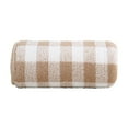 thumbnail image 2 of SHIMELE Thickened Fleece Checkered Bath Towel - Super Absorbent Face & Hand Towel with Lanyard, Soft Coral Velvet, Ideal for Home & Travel Use, 75x35cm, 2 of 6