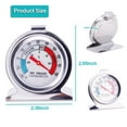 thumbnail image 2 of 2/4Pcs Refrigerator Thermometer -30~30°C/-20~80°F, Classic Fridge Analog Thermometer Large Dial with Red Indicator Thermometer, 2 of 6