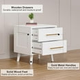 Small Spaces 2 Drawer Dresser, Solid Wood Chest with Storage
