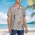 thumbnail image 4 of Ethnic Tribe Arrows Mens Hawaiian Shirt Short Sleeve Casual Button Up Tropical Summer Beach Shirt, 4 of 9