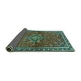 thumbnail image 2 of Ahgly Company Indoor Round Persian Turquoise Blue Traditional Area Rugs, 7' Round, 2 of 4