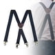 thumbnail image 3 of Hombre Pantalón con tirantes Pantalones Tirantes Accesorios de vestir Tirantes anchos elásticos Negro, 3 of 8