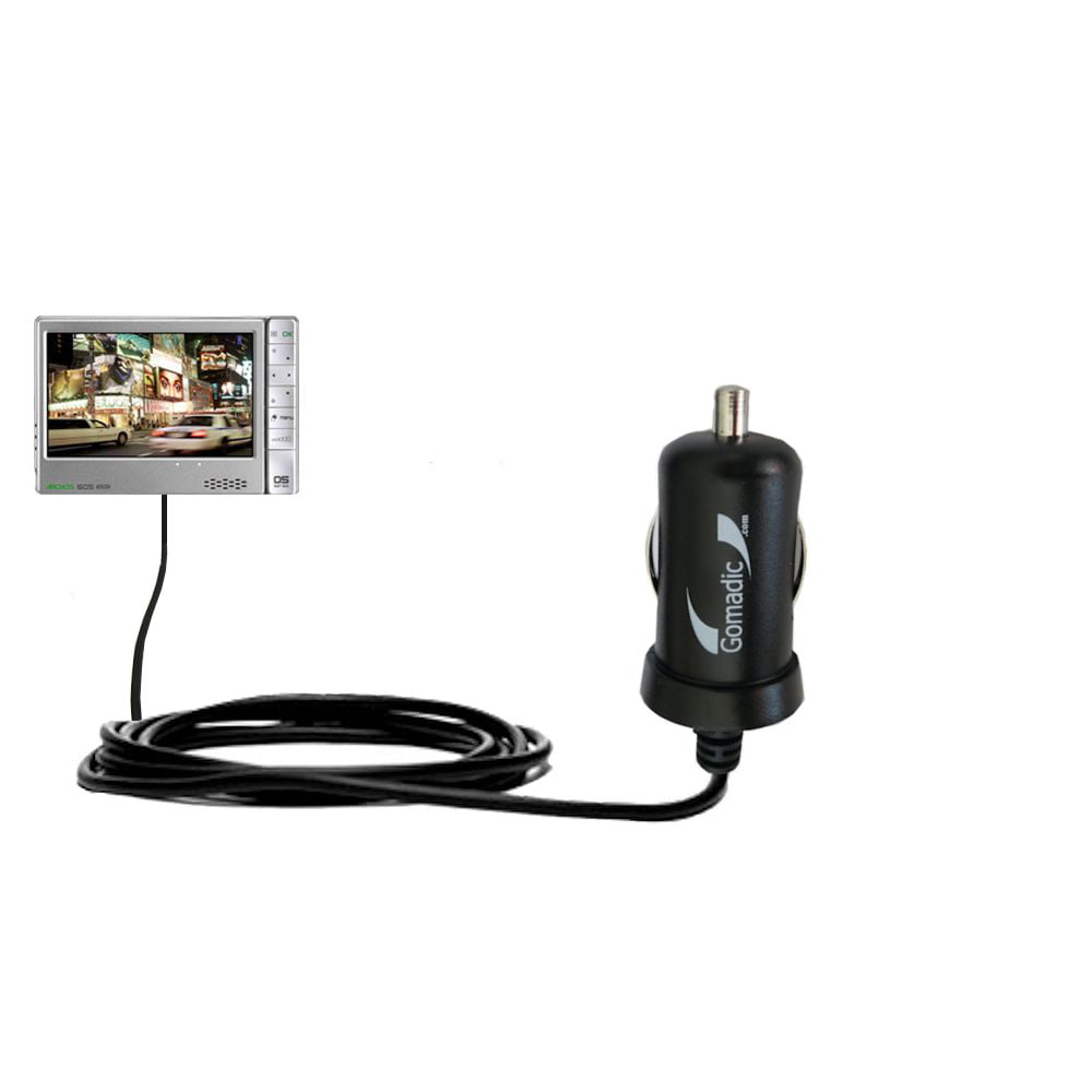 Gomadic Intelligent Compact Car / Auto DC Charger suitable for the Archos  605 WiFi - 2A / 10W power at half the size. Uses Gomadic TipExchange  Technol 