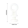 thumbnail image 2 of 200 Pcs Curtain Track Rollers Plastic Curtain Pulleys Curtain Accessories, 2 of 9