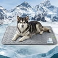 thumbnail image 5 of Gustave Dog Cooling Mat Washable Breathable Ice Silk Self Cooling Pad Pet Sleeping Bed Blanket for Small Medium Large Dogs Cats "Gray, XL", 5 of 8