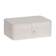 Mele & Co. Lila Forty Eight Section Jewelry Box in Ivory Faux Leather