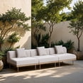 thumbnail image 3 of Meridian Furniture Laguna 106.5" Beige Water Resistant Fabric 3pc. Outdoor Modular Sofa, 3 of 7
