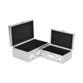thumbnail image 6 of Harlane Set of 2 Overlayed Mirror Silver Boxes, 6 of 6