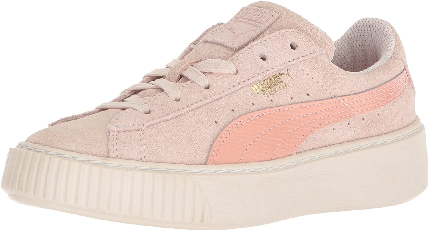 puma suede platform beige