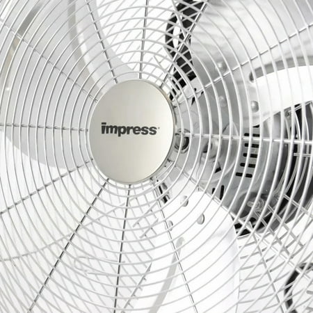 Impress - 18" Floor Fan - Chrome