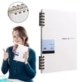 thumbnail image 2 of A5 5 Ring Binder Refillable Notebook, PU Leather Loose Leaf Journal for Office, Home School Organizer, 2 of 9
