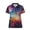 Galaxy Nebula Print, variant on FUIALDOLG Purple Gold Marble Sport Shirt, Breathable Moisture Wicking Fashion Polo Shirts for Golf Tennis Hiking Elastic