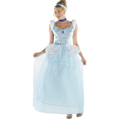 Disney Princess Cinderella Deluxe Adult Halloween Costume - Walmart.com ...