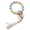 G, variant on YYKihy Silicone Beaded Bracelet Wrist Keychain Hanging Ornament European PU Tassel Hand Chain & Key Ring Womens Key
