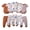 Brown, variant on Preemie Baby Boys Layette Set 5 Packs Shower Gift Sets Romper Top Pants Set Short Sleeves Tops Letter Print Camouflage Outfits Clothing Summer 10pcs Essential Clothes Multicolor