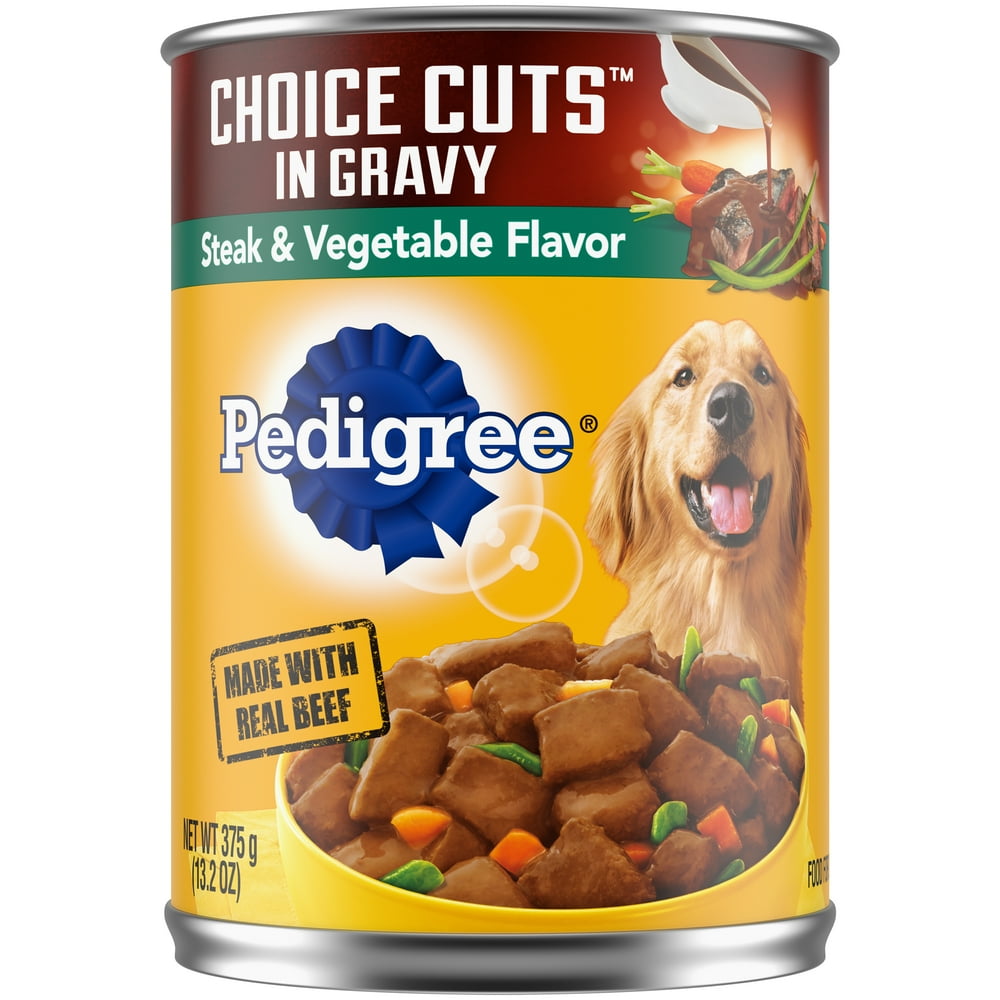 PEDIGREE CHOICE CUTS in Gravy Adult Canned Wet Dog Food Steak