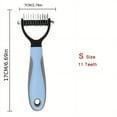 thumbnail image 6 of Pet Fur Knot Cutter Dog Grooming Shedding Tools Pet Cat Hair Removal Comb Brush Double Sided Pet Products Comb For Dog, 6 of 16