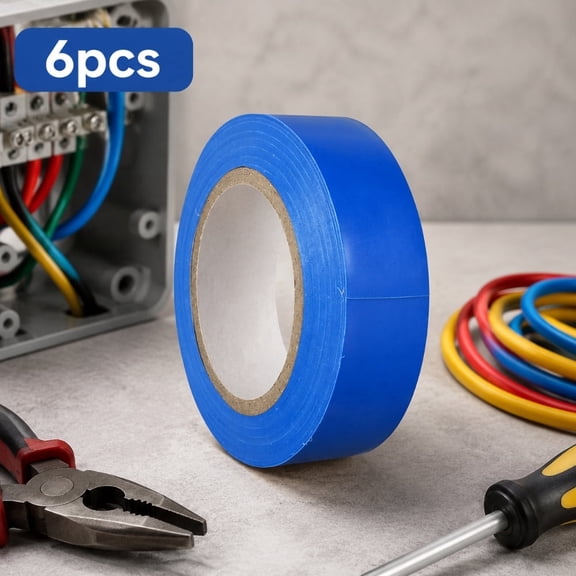 Insulating Tape 0.7 Inch x 15 Yards, 6Rolls (90 Yards) Electrical Tape for Wiring, Sealing, Repairs, High Temperature Resistant Adhesive Tape