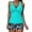 1 - Light Blue, variant on Solid Swimsuit Women 2 Piece Swim Suit Crew Neck Boy Shorts Tankinis Blue Bikini Sets for Women,S