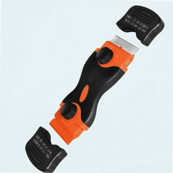 Razor Blade Scraper, Double Edge Window Scraper Tool with 10 Razor Blades Glass Scraper for Removing Sticker, Glass Stove Top, Label, Grease from Windshield