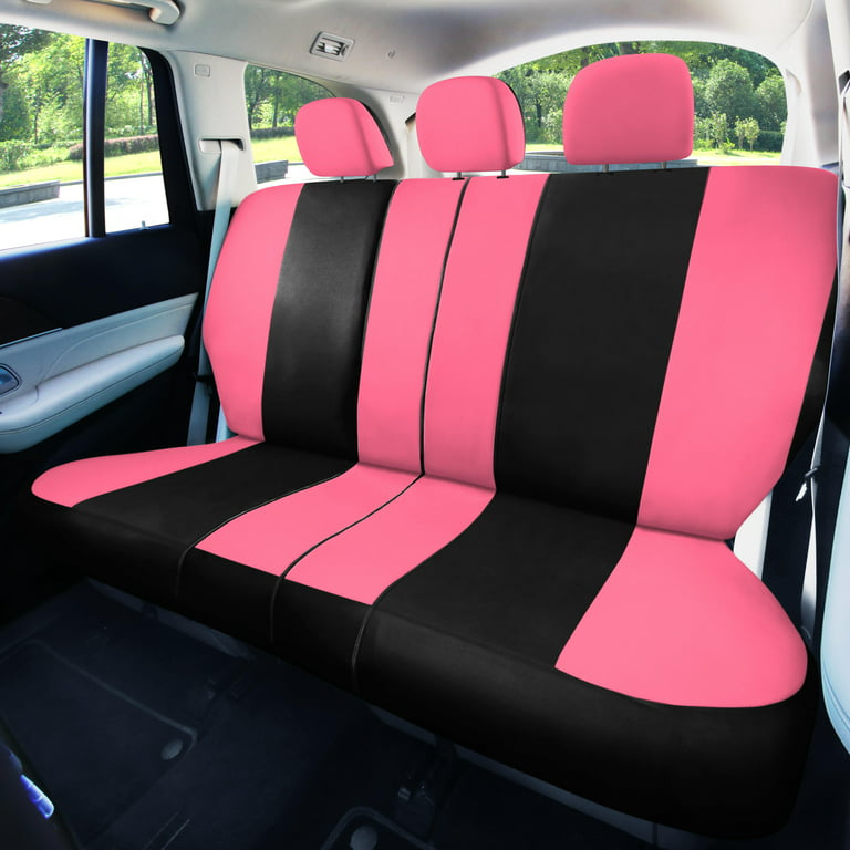 FH Group Universal Fit Car Seat Covers Flat Cloth, Split Benches
