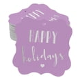 thumbnail image 1 of Inkdotpot Real Silver Foil Bracket Shape Paper Hang Tags Happy Holiday Favor Tags Pack Of 100, 1 of 6