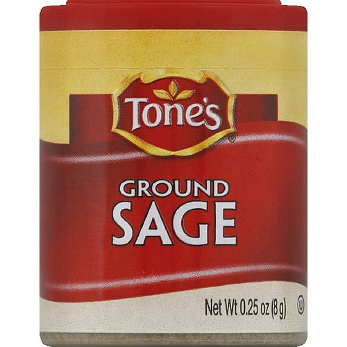 Tone's Ground Sage, 0.25 oz, (Pack of 6)