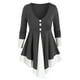 thumbnail image 1 of Tallas grandes Two Tone Empire Cintura Tish T Shirt Rosegal Mangas largas de talla grande, 1 of 5