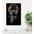thumbnail image 3 of HFDF Black Queen Wall Art Black Women Artwork Black Art Wall Decor Crown Wall Decor African American Abstract Art Patg (color09,less) 12x16inch Framed, 3 of 5