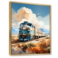 thumbnail image 2 of Designart "Abstract Train Sublime Horizon I" Modern Floater Framed Canvas Print, 2 of 7