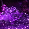 thumbnail image 2 of Estbridge Halloween/Christmas Net Lights Outdoor  6.6FT x 6.6FT 144 LED Fairy String Light with 8 Lighting Modes  Connectable Light for Garden Tree Bushes  Holiday Wedding Party Decoratio, 2 of 7