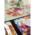 thumbnail image 4 of Manteles Individuales para Mesa, 4 Piezas Tapete Redondo de Plastificado Rigido, Resistente Anti Manchas e Impermeable, Medida 39cm Diam, 4 of 6