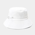 thumbnail image 2 of CoCopeaunts Large Bucket Hat Women Big-Brimmed Fisherman Hat Unisex Pure Color Basin Caps with Adjustable Chin Strap Pin Decorate, 2 of 8